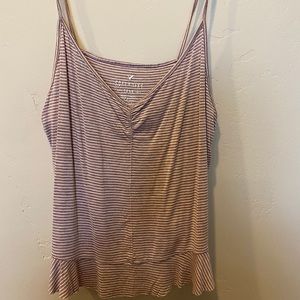 Light purple stripped tank